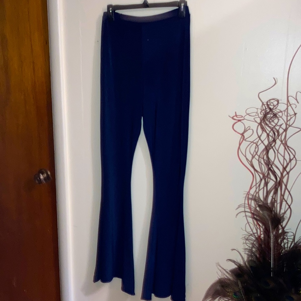 Pretty little things navy blue flair bottoms pants